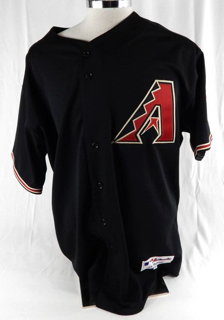 2000s Mens Arizona Diamondbacks Blank Authentic Black Jersey Majestic 52 982