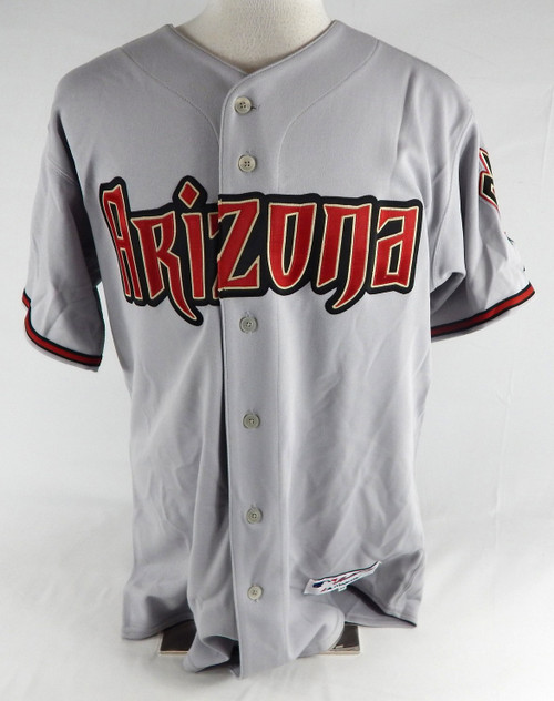 2007 Arizona Diamondbacks Brian Barden #67 Game Issued Grey Jersey 46 280