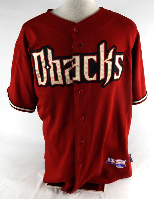 2009 Arizona Diamondbacks Lorenzo Bundy #21 Game Used Red Jersey 48 336