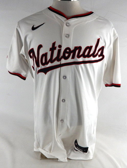 2025 Washington Nationals Cade Cavalli #24 Game Issued Pos Used White Jersey 0