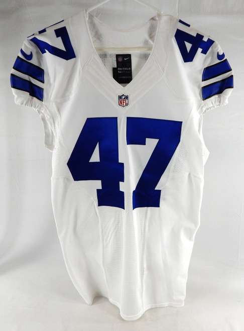2015 Dallas Cowboys Ka'Lial Glaud #47 Game Issued White Jersey 42 848