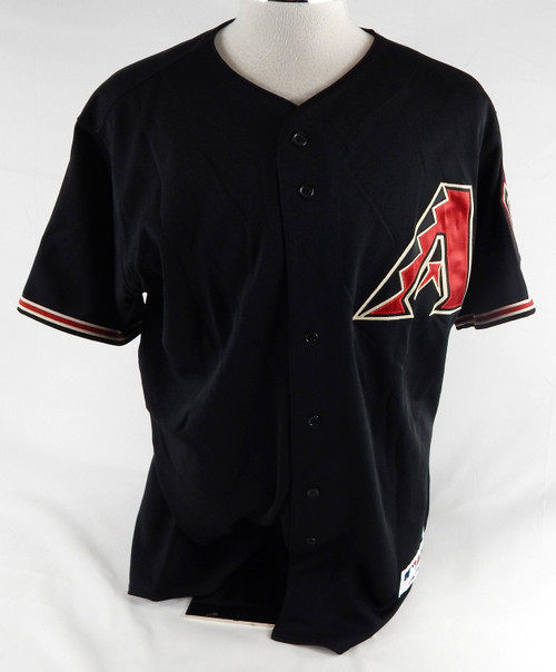 2007 Arizona Diamondbacks Jeff DaVanon #30 Game Used Black Jersey 48 394