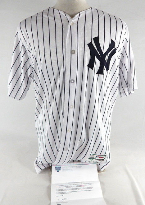 2019 New York Yankees Trey Amburgey #94 Game Used White Jersey ST Opening Day 7