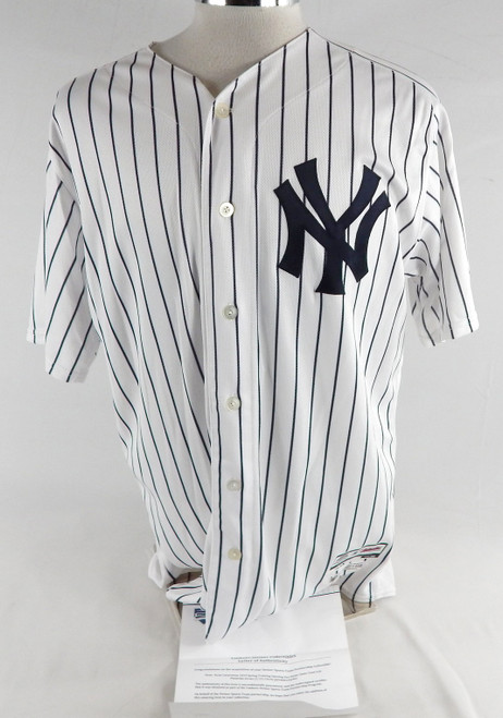 2017 New York Yankees Ryan Lavarnway #30 Game Used White Jersey ST Opening Day 5