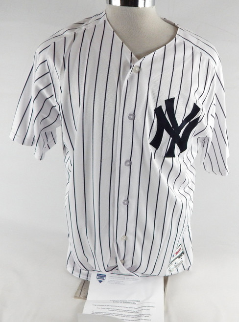 2018 New York Yankees Nestor Cortes #76 Game Used White Jersey ST Opening Day 5