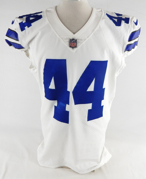 2021 Dallas Cowboys Jake McQuaide #44 Game Issued White Jersey 44 779