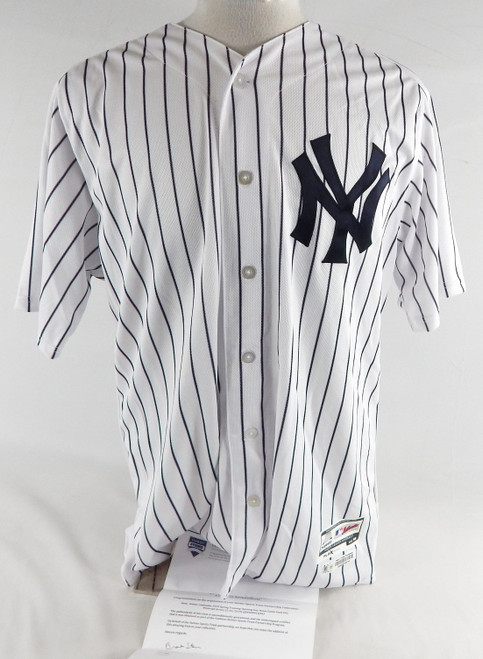 2019 New York Yankees Danny Coulombe #62 Game Used White Jersey ST Opening Day 7