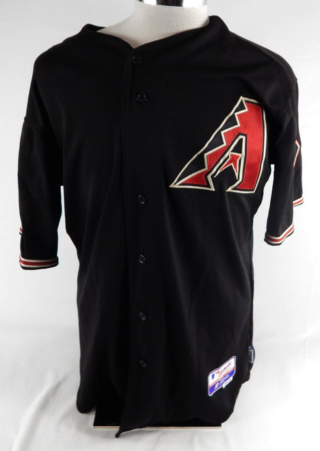2008 Arizona Diamondbacks Jeff Salazar #12 Game Used Black Jersey 10th Patch 1