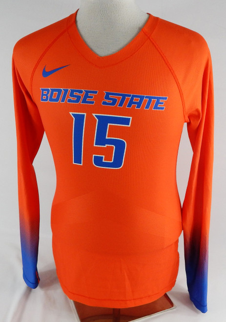 2022 Boise State Broncos #15 Game Used Orange Jersey Volleyball M DP105774