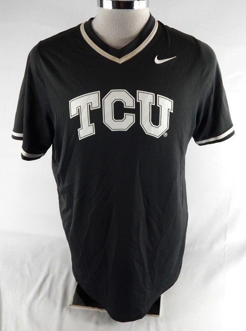 2023 Texas Christian TCU Frogs #36 Game Used Grey Practice Jersey Baseball L 719