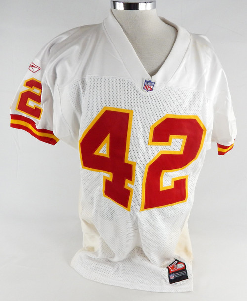 2001 Kansas City Chiefs #42 Game Issued White Jersey 42 312