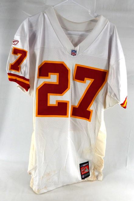 2001 Kansas City Chiefs Bracy Walker #27 Game Issued White Jersey 40 332