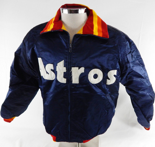 Houston Astros #3 Game Used Navy Bench Jacket L 124