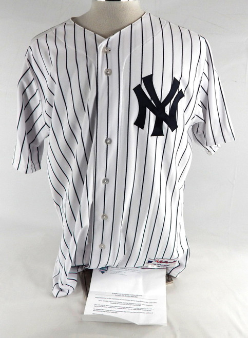 2015 New York Yankees Oswaldo Cabrera #97 Game Issued Used White Jersey ST OD 4