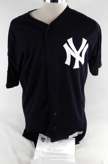 2019 New York Yankees Estevan Florial #92 Game Used Navy Jersey ST Patch 44 677