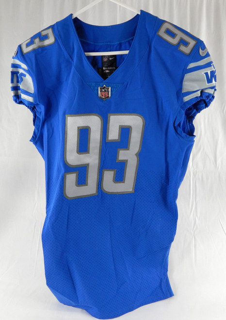 2022 Detroit Lions Josh Paschal #93 Game Issued Blue Jersey 42 DP97338