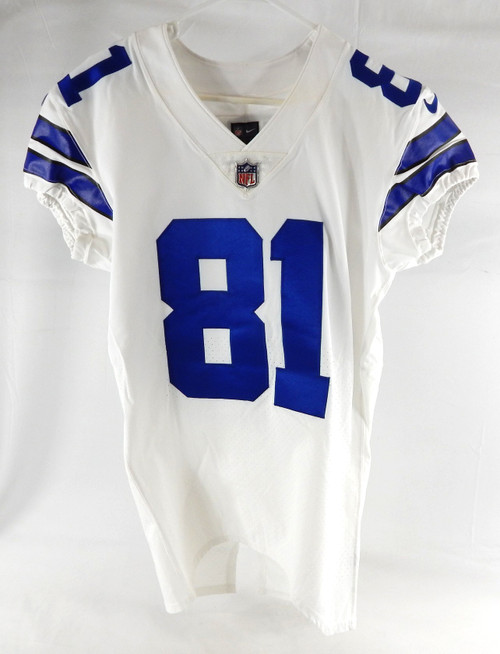 2019 Dallas Cowboys Jon'Vea Johnson #81 Game Issued White Jersey 42 789