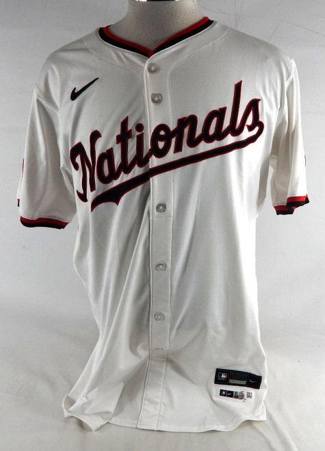2025 Washington Nationals Nathaniel Lowe #33 Game Issued Pos Used White Jersey 9