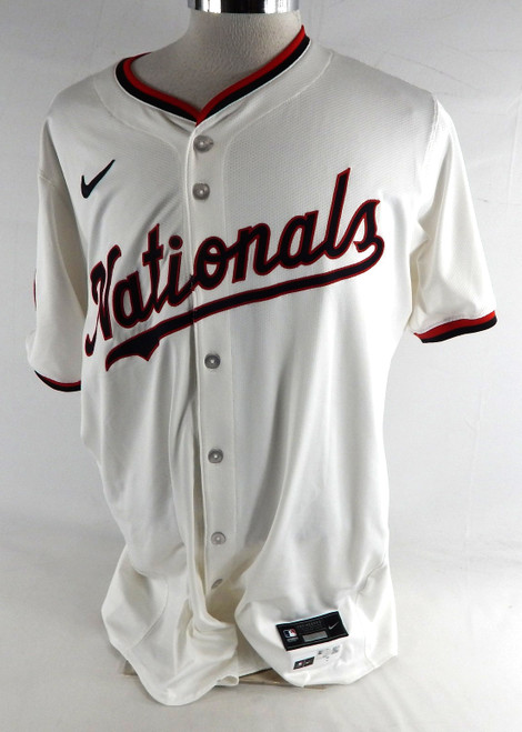 2025 Washington Nationals Caleb Lomavita #82 Game Issued White Jersey 46 052