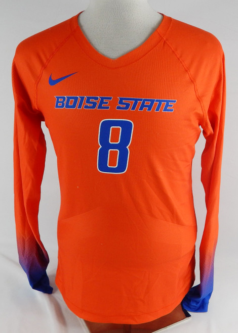 2022 Boise State Broncos #8 Game Used Orange Jersey Volleyball L DP105762