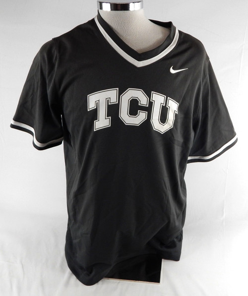 2023 Texas Christian TCU Frogs #16 Game Used Grey Practice Jersey Baseball L 721