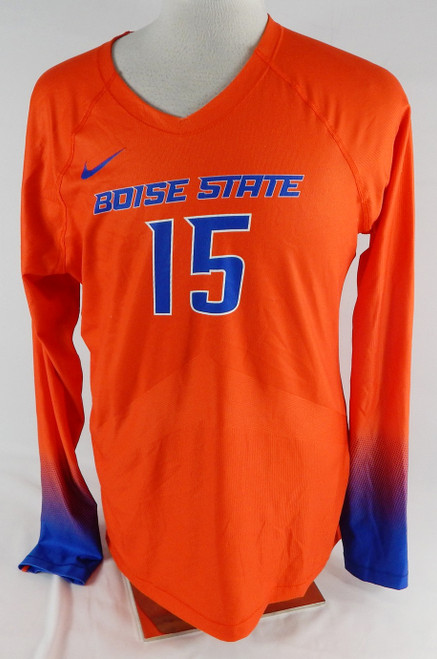 2022 Boise State Broncos #15 Game Used Orange Jersey Volleyball XL DP105767