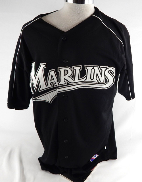 2003-06 Miami Marlins Jimmy Anderson #26 Game Used Black Jersey BP ST XL 797