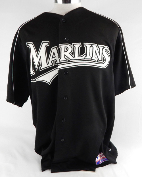 2003-06 Florida Marlins Scott Lindeen #74 Game Used Black Jersey BP ST XXL 648