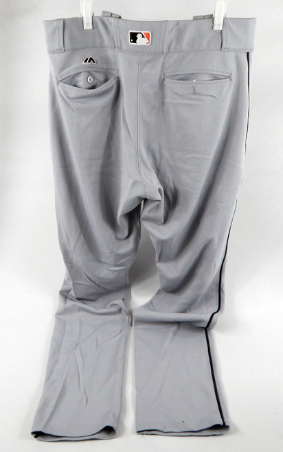 2016 Miami Marlins Jose Urena #62 Game Used Grey Pants 37-42-37 DP102380