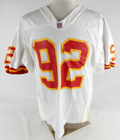 Kansas City Chiefs #92 Game Issued White Jersey 46 315
