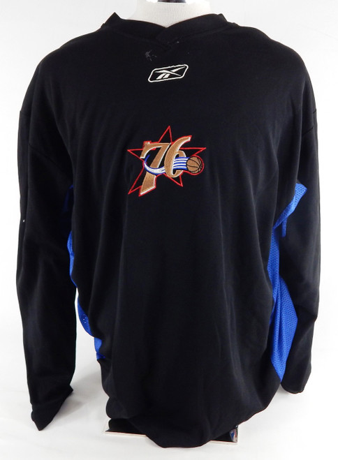 2006-07 Philadelphia 76ers Rodney Carney #25 Game Used Black Shooting Shirt 5