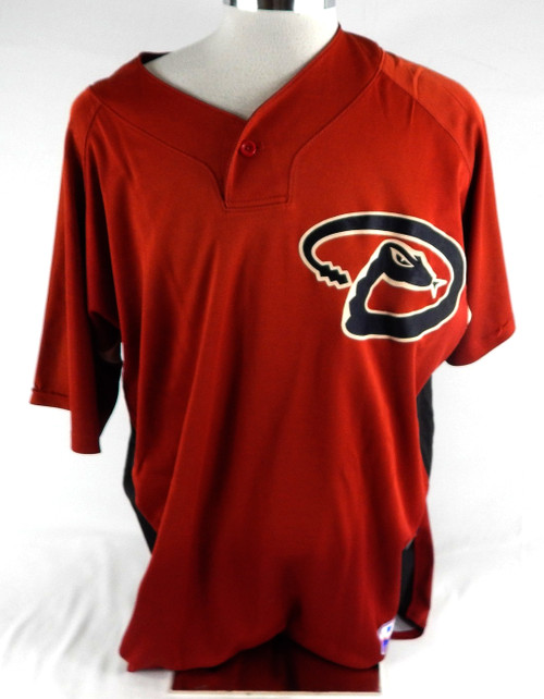 Arizona Diamondbacks Thompson #58 Game Used Red JerseyST BP48 311