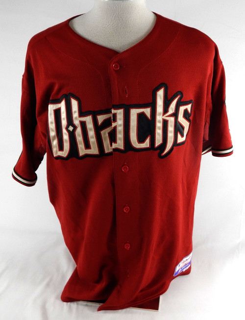 2008 Arizona Diamondbacks Yusmeiro Petit #48 Game Used Red Jersey 10 Patch 50 3