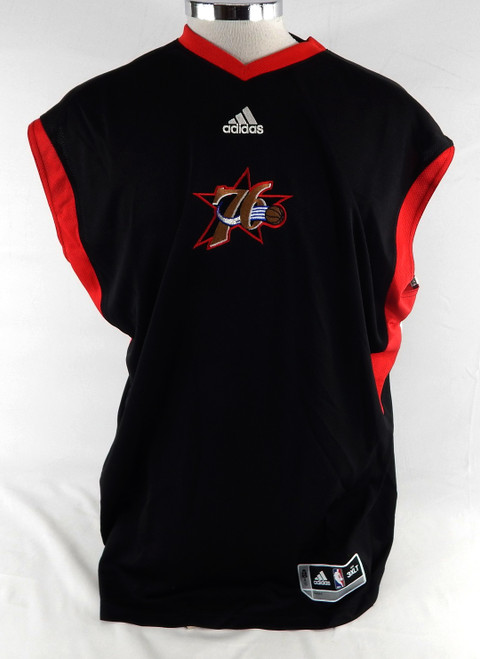 2008-09 Philadelphia 76ers Game Issued Black Tank Top Shirt 60th P 3XL 351