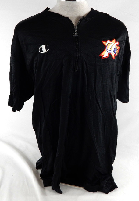 1990s Philadelphia 76ers #7 Game Used Black Shooting Shirt XL 372