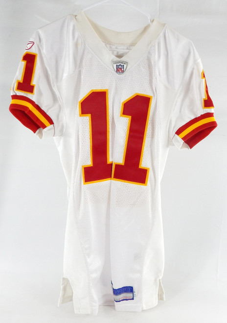 2002 Kansas City Chiefs Douglas #11 Game Issued White Jersey 44 319