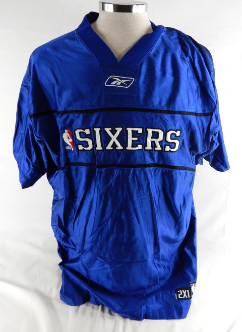 2001-02 Philadelphia 76ers Monte Williams #5 Game Used Blue Shirt 911 P 8