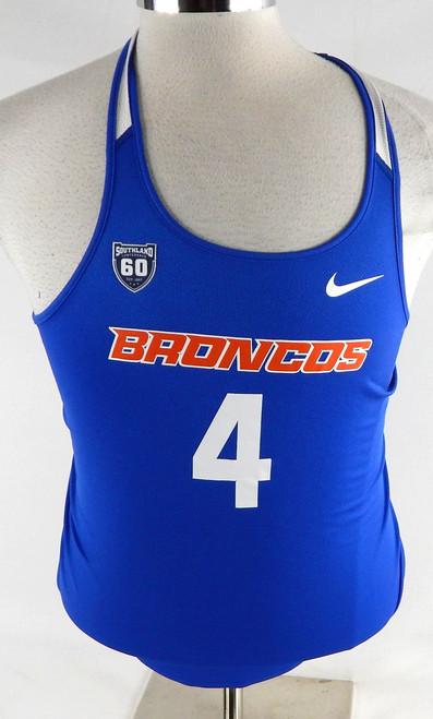 2018 Boise State Broncos #4 Game Used Blue Jersey 60 Patch Beach Volleyball M 6