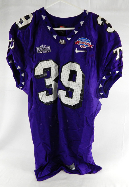 2004 Texas Christian Frogs #39 Game Used Purple Jersey Poinsettia Bowl P 6