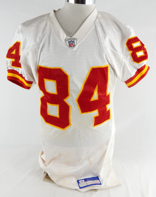 2002 Kansas City Chiefs LaShaun Ward #84 Game Issued White Jersey 46 296