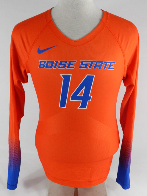 2022 Boise State Broncos #14 Game Used Orange Jersey Volleyball M 752