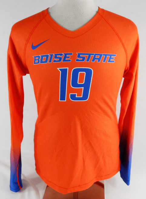 2022 Boise State Broncos #19 Game Used Orange Jersey Volleyball L 758