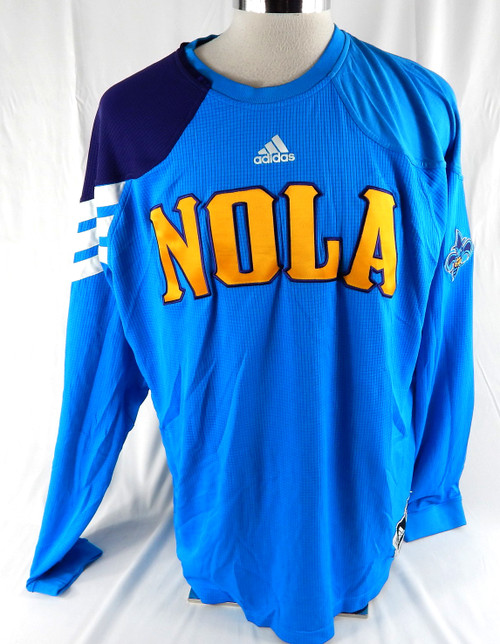 2011-12 New Orleans Hornets Donald Sloan #12 Game Used Blue Shooting Shirt XL 5