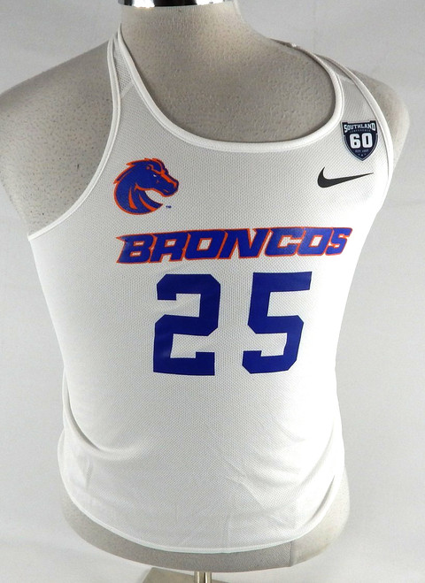 2018 Boise State Broncos #25 Game Used White Jersey 60 Patch Beach Volleyball 4