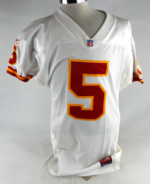2001 Kansas City Chiefs #5 Game Issued White Jersey 40 970