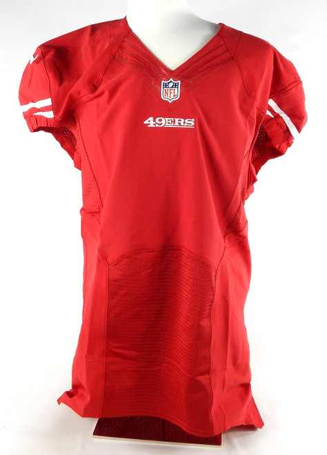 2015 San Francisco 49ers Blank Game Issued Red Jersey 48 785