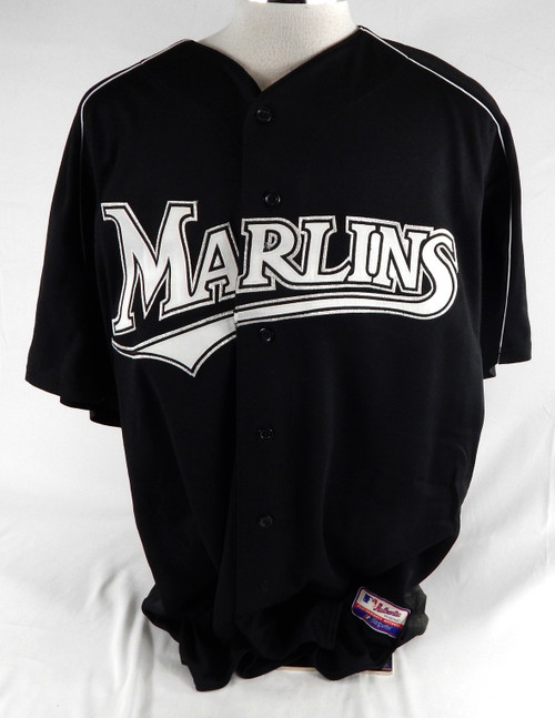 2003-06 Florida Marlins Marty McLeary #54 Game Used Black Jersey ST BP XXL 080