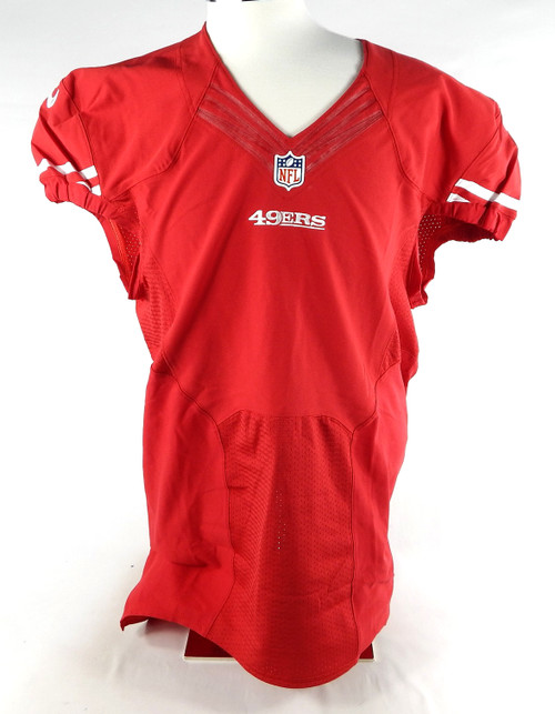 2013 San Francisco 49ers Blank Game Issued Red Jersey 48 786