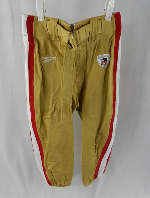 San Francisco 49ers Game Issued Gold Pants 32 DP104951
