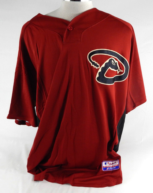 2007-10 Arizona Diamondbacks Livan Hernandez #61 Game Used Red Jersey ST BP 56 0